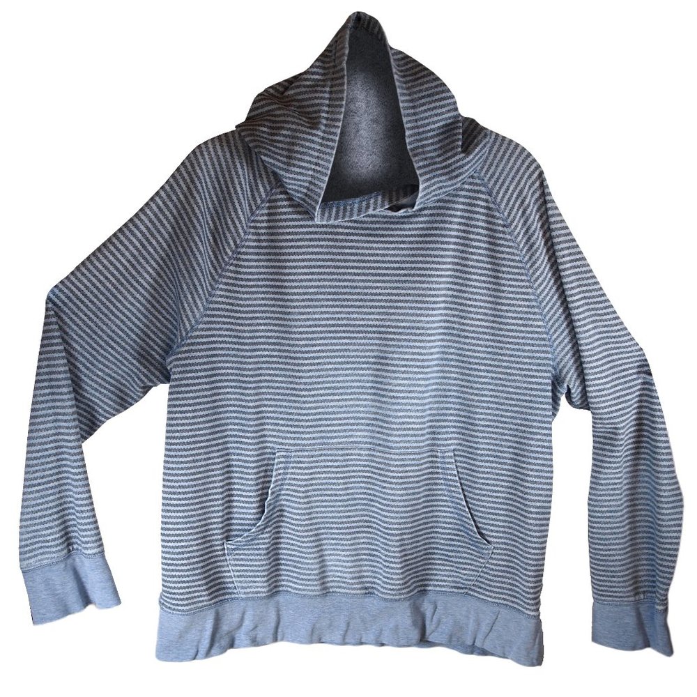 Mossimo Supply Co Chevron Stripe Blue Hoodie Sz Lg